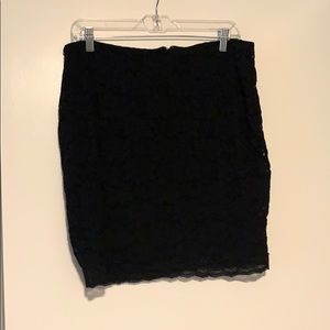 Stretchy Lace Miniskirt